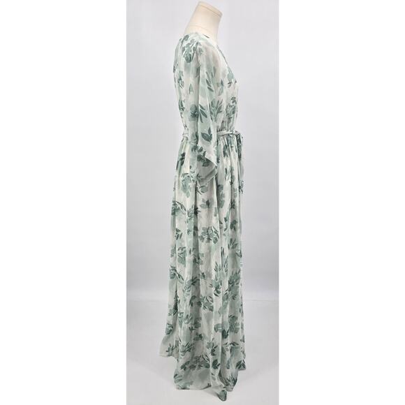 Baltic Born Kia Kimono Maxi Dress – White Sage Botanical | Size M | NWT - Picture 2 of 6